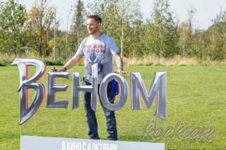 Том Харди на показе фрагментов из фильма "ВЕНОМ"